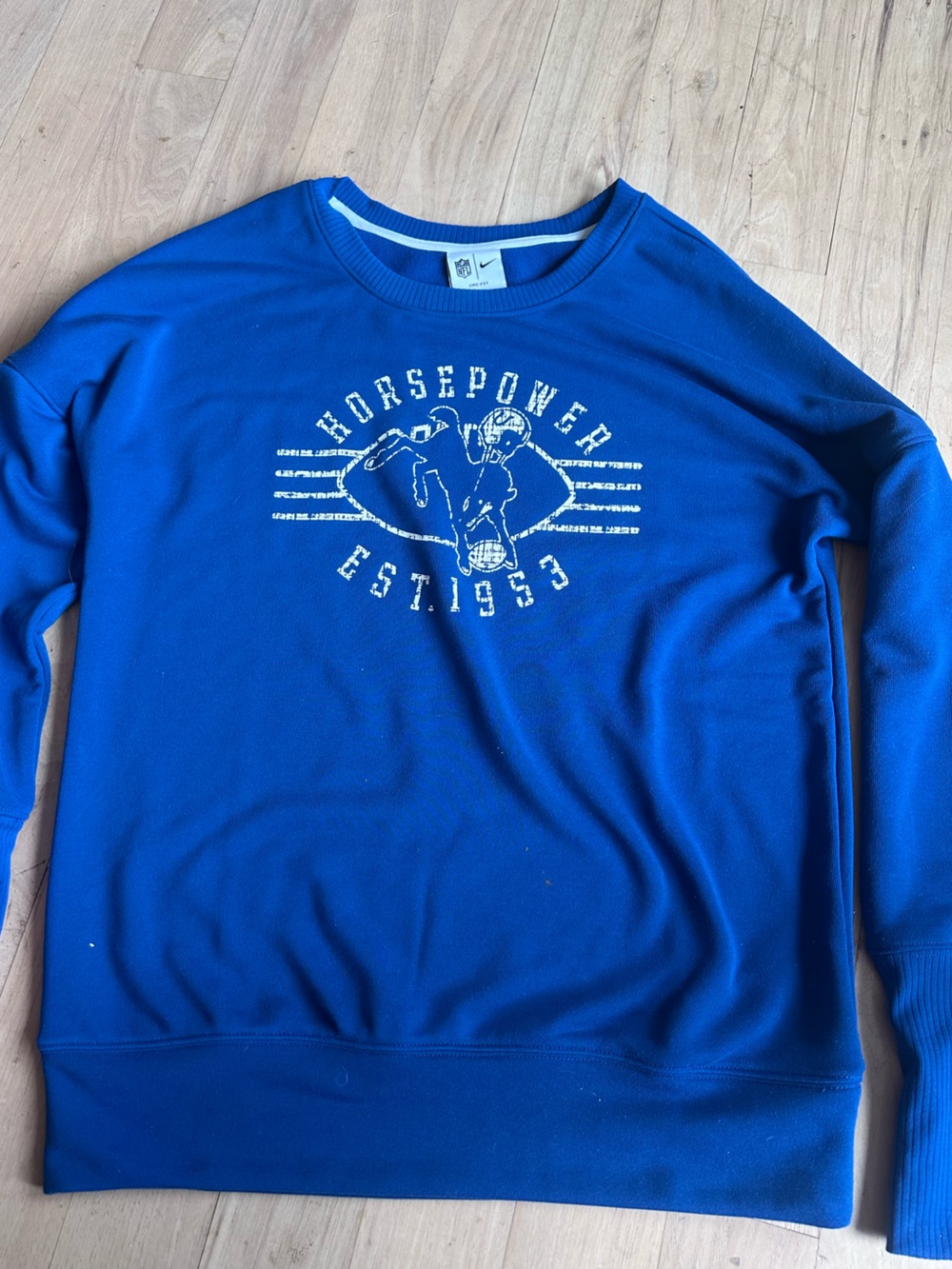 NFL Nike Dri-FIT Royal Blue Pullover with White Trim